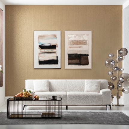 Schilderij Lontano 90x120cm beige Kare Design