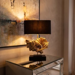 Tafellamp gouden vechtvissen Kare Design