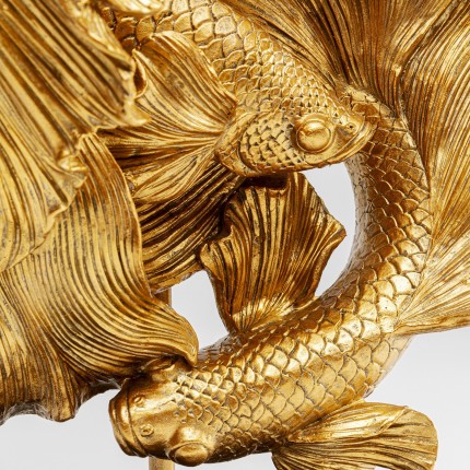 Tafellamp gouden vechtvissen Kare Design