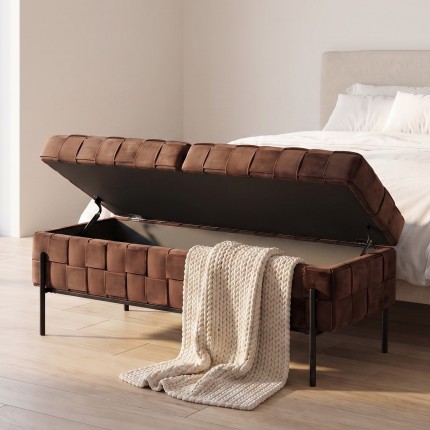 Storage Bench Weave brown Kare Design