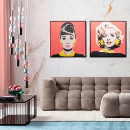 Affiche encadrée Audrey Hepburn - Diva - Kare Design