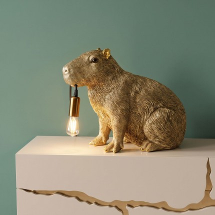 Tafellamp capybara goud Kare Design