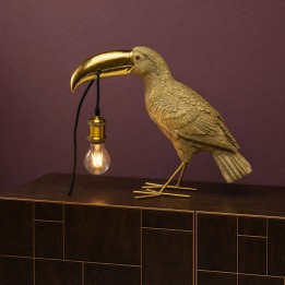 Gold toucan lamp - Kare Design