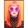 Tableau femme aux lunettes de soleil à fleurs - Kare Design
