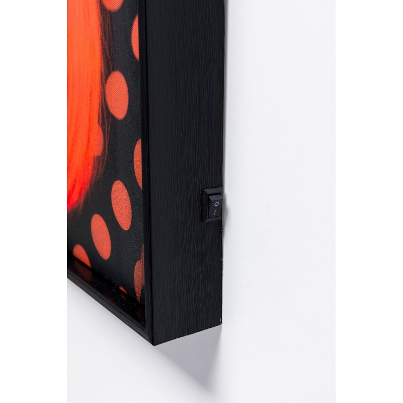 Schilderij LED zonnebril bloemen 50x70cm Kare Design
