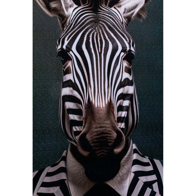 Tableau zèbre en costume - Kare Design