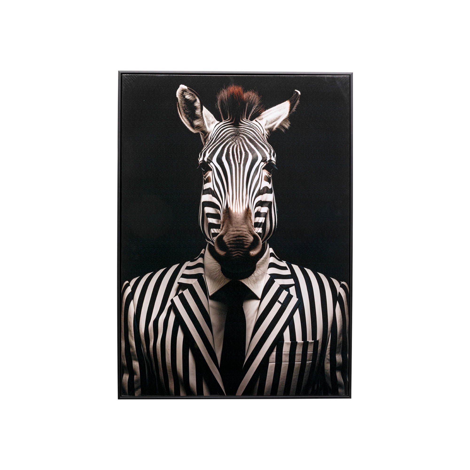Schilderij meneer zebra 50x70cm Kare Design