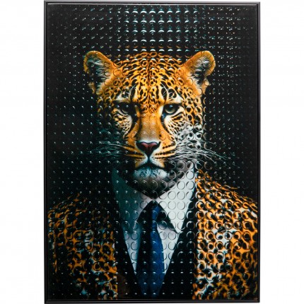 Canvas Picture mister leopard 50x70cm Kare Design