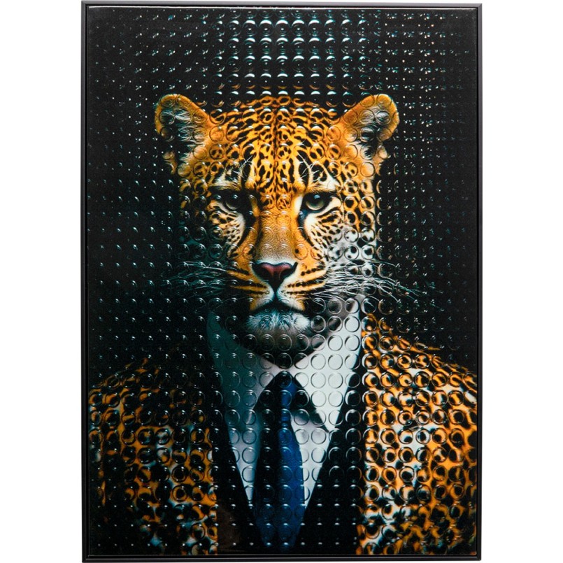 Tableau léopard en costume - Kare Design