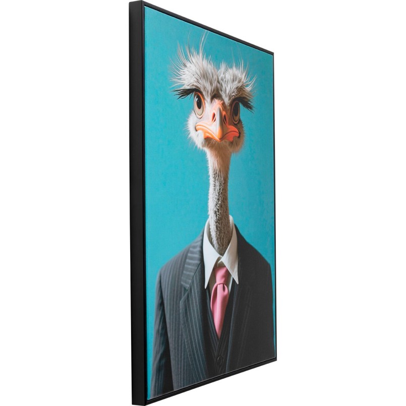 Tableau autruche en costume - Kare Design