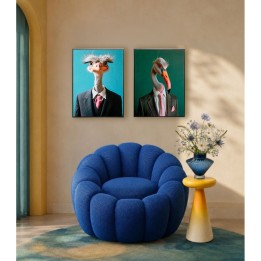 Canvas Picture mister flamingo 45x60cm Kare Design