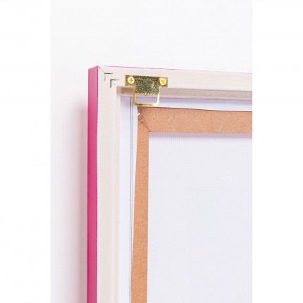 Tableau flacon arc-en-ciel 50x70cm rose Kare Design