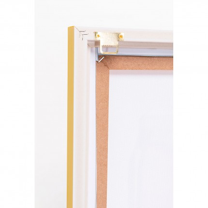 Tableau flacon arc-en-ciel 50x70cm jaune Kare Design