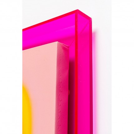 Framed Picture Square Shapes 60x80cm pink Kare Design