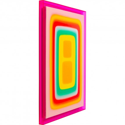 Framed Picture Square Shapes 60x80cm pink Kare Design