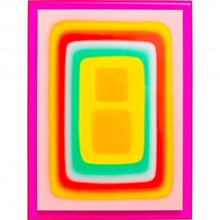 Framed Picture Square Shapes 60x80cm pink Kare Design