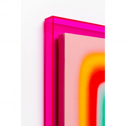 Framed Picture Square Shapes 60x80cm pink Kare Design