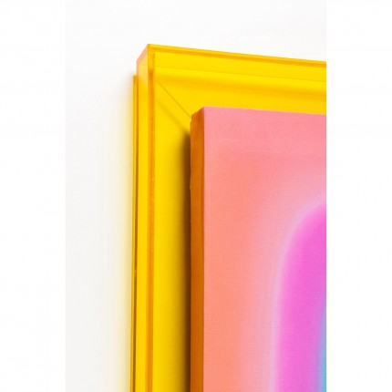 Framed Picture Square Shapes 60x80cm yellow Kare Design