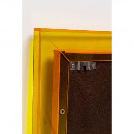 Framed Picture Square Shapes 60x80cm yellow Kare Design