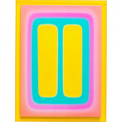 Tableau Square Shapes 60x80cm jaune Kare Design