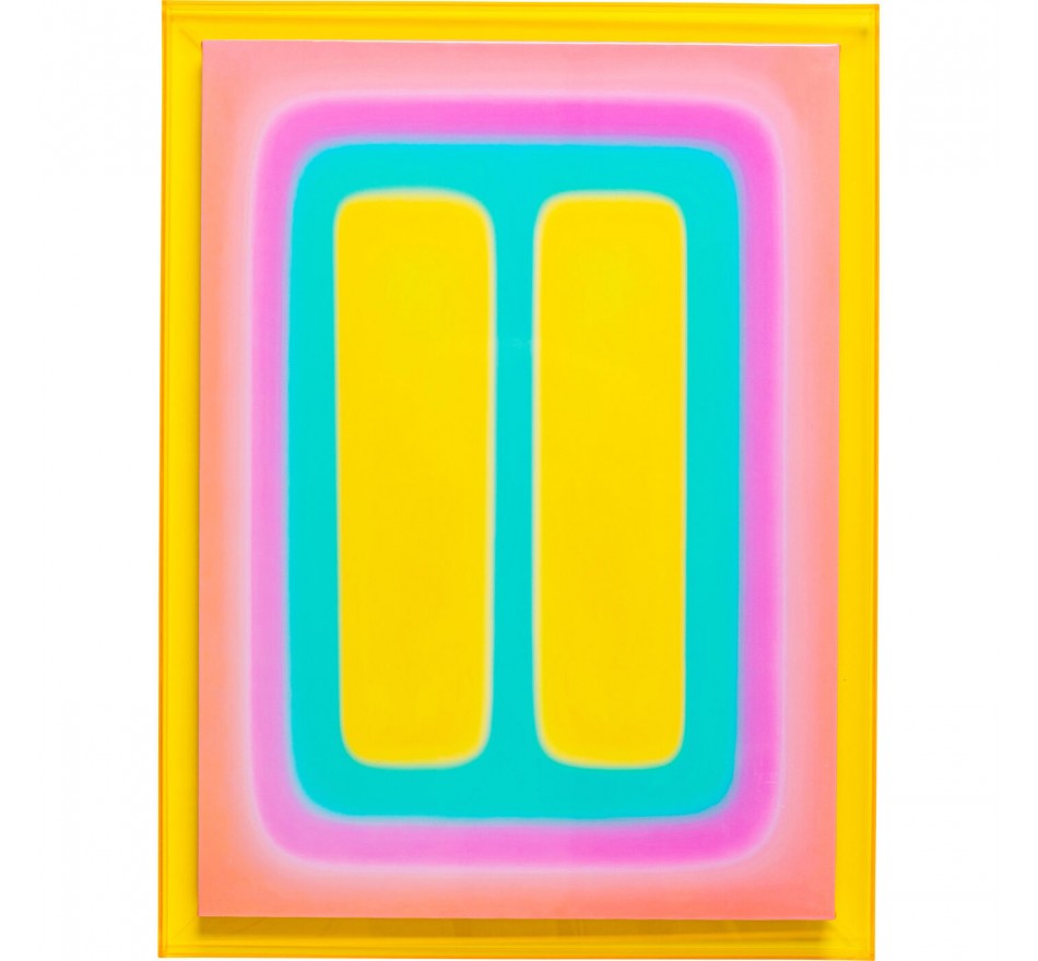 Schilderij Square Shapes 60x80cm geel Kare Design