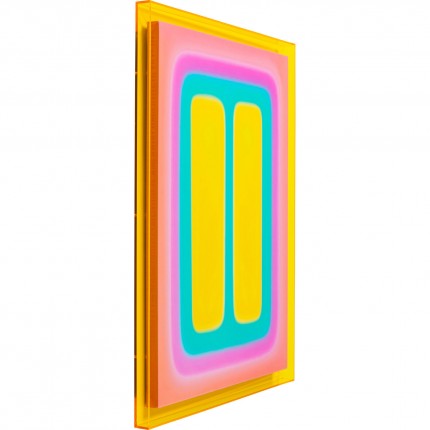Framed Picture Square Shapes 60x80cm yellow Kare Design