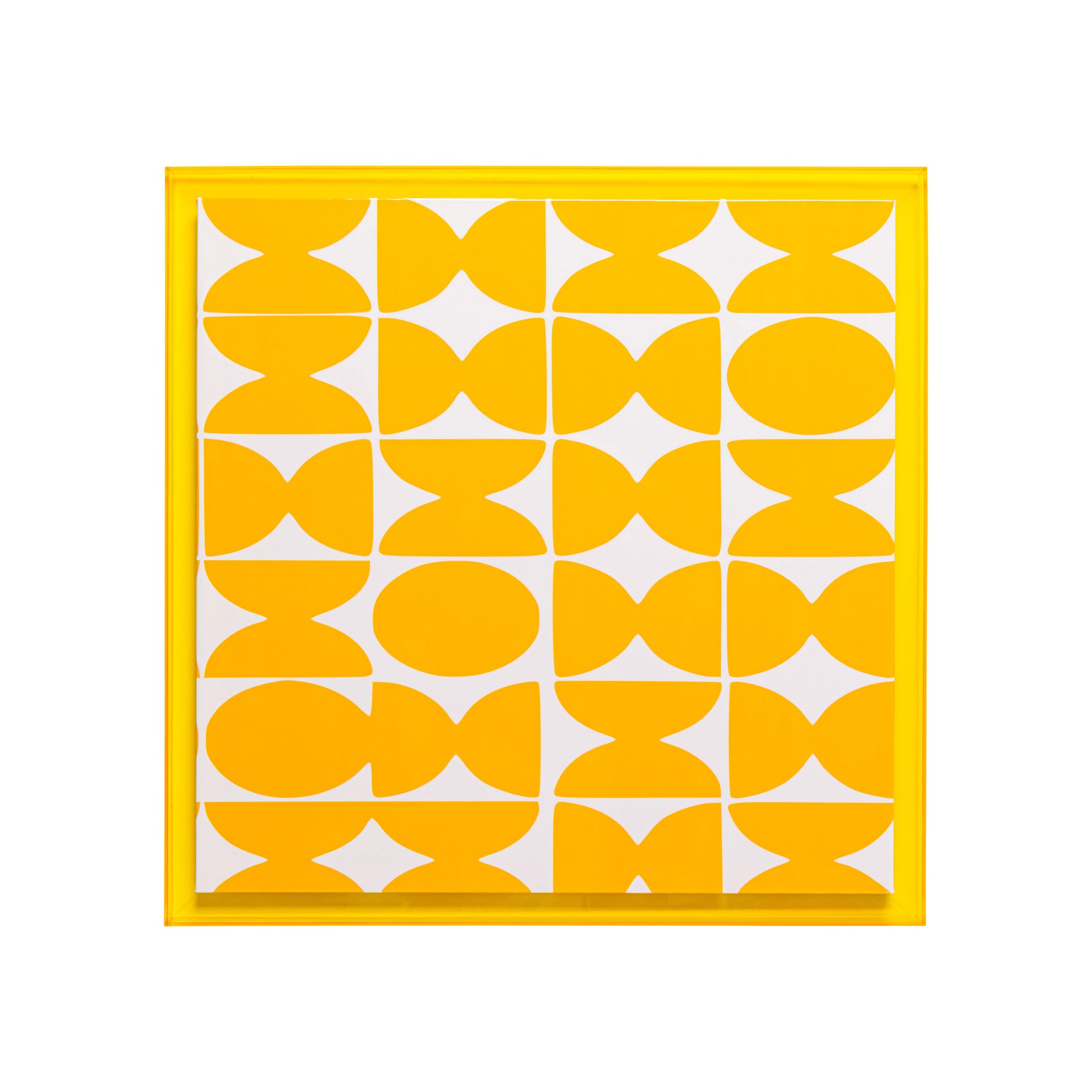 Framed Picture Perline yellow 80x80cm Kare Design