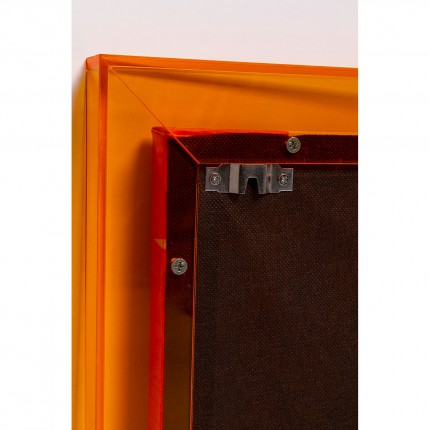Tableau Square Chain orange 80x80cm Kare Design