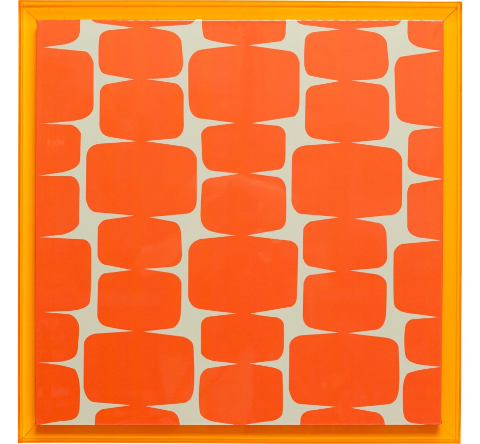 Framed Picture Square Chain orange 80x80cm Kare Design