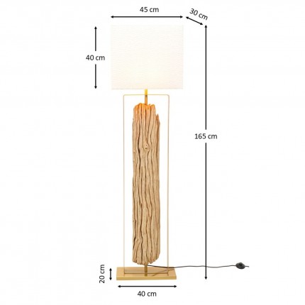 Floor Lamp Nature Stem 165cm gold Kare Design