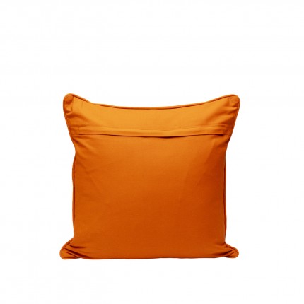Cushion Icon cross orange and yellow Kare Design