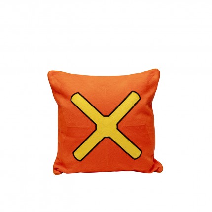 Kussen Icon kruis oranje en geel Kare Design