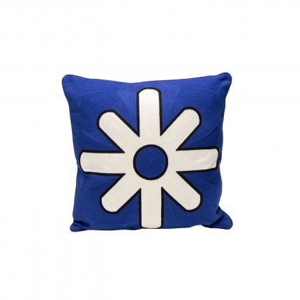 Kussen Icon ster blauw en wit Kare Design