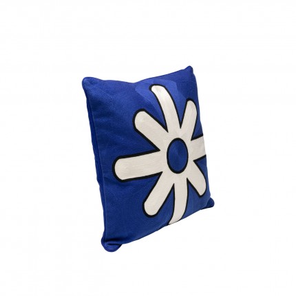 Kussen Icon ster blauw en wit Kare Design
