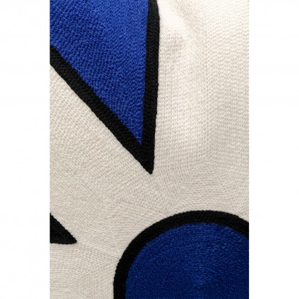Cushion Icon star blue and white Kare Design