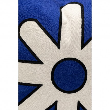 Coussin Icon étoile bleu et blanc Kare Design