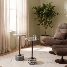 Side Table Domero Double Ø25cm black Kare Design