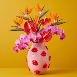 Vase rose bouches rouges - Kare Design