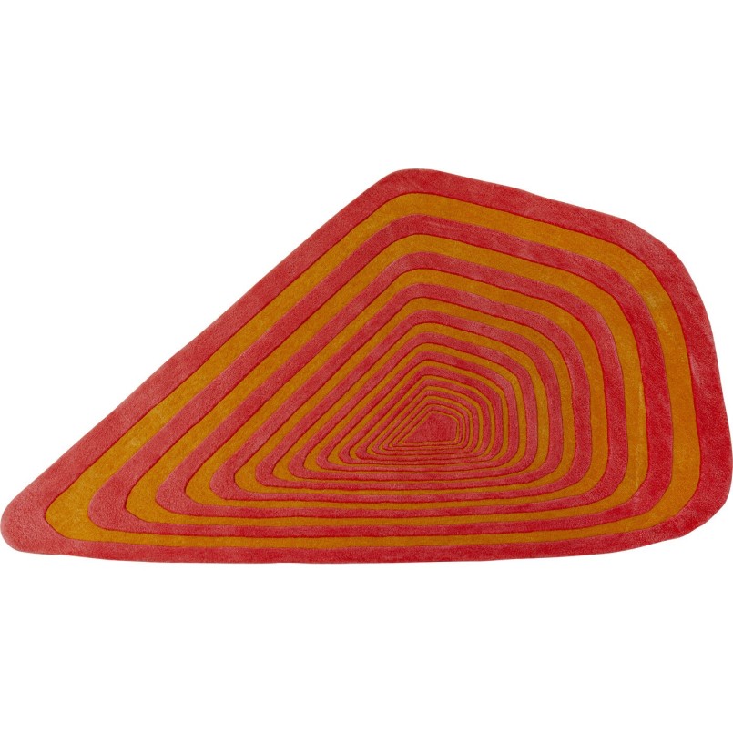 Tapis géométrique orange -  Electric Diamond - Kare Design