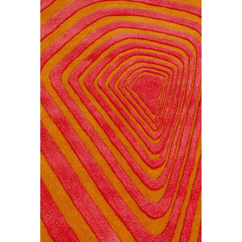 Tapis géométrique orange -  Electric Diamond - Kare Design