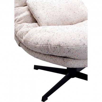 Fauteuil pivotant et repose-pieds Columbia Kare Design