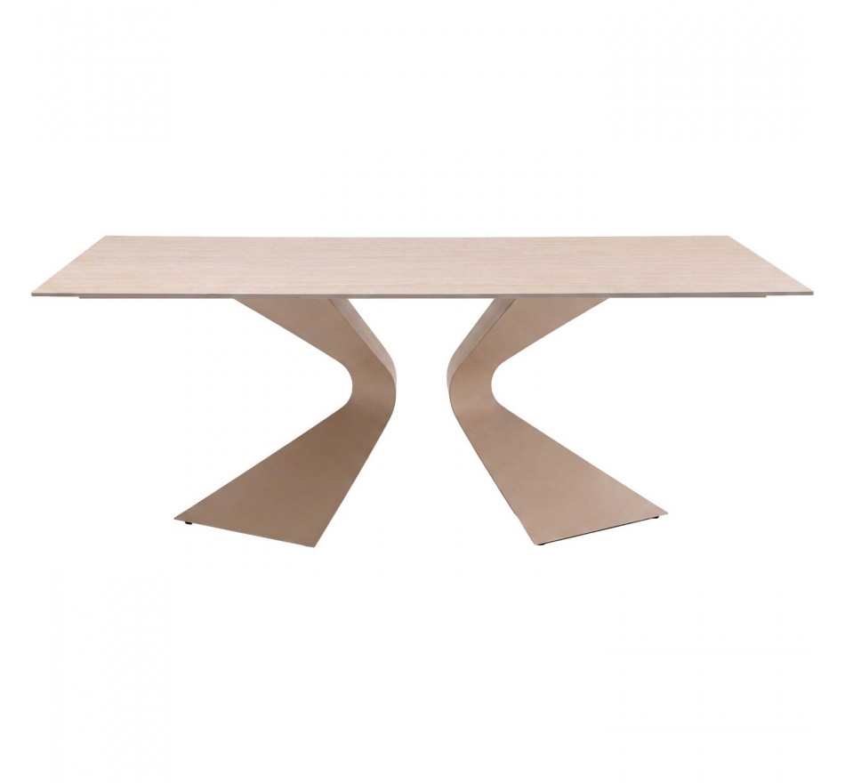 Eettafel Gloria Travertino 200x100cm macchiato Kare Design