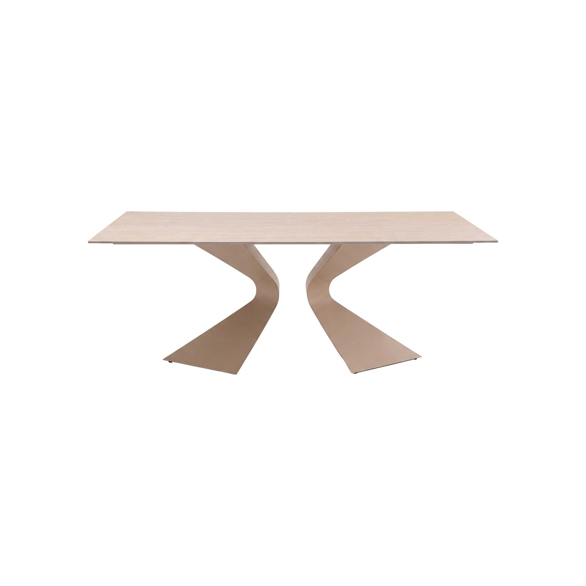Eettafel Gloria Travertino 200x100cm macchiato Kare Design