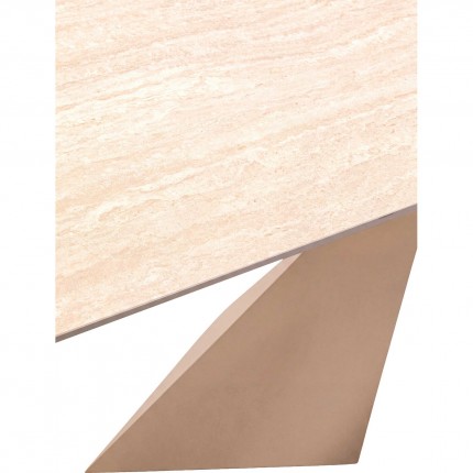 Eettafel Gloria Travertino 200x100cm macchiato Kare Design