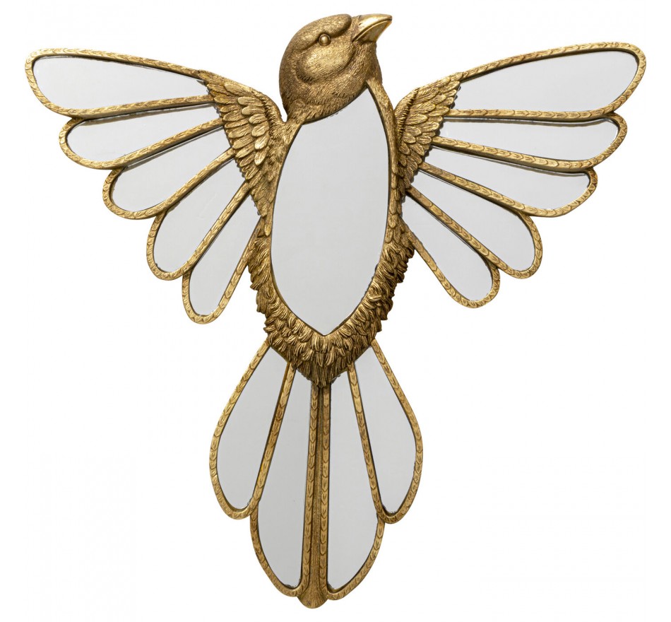 Wanddecoratie spiegel vogel Kare Design