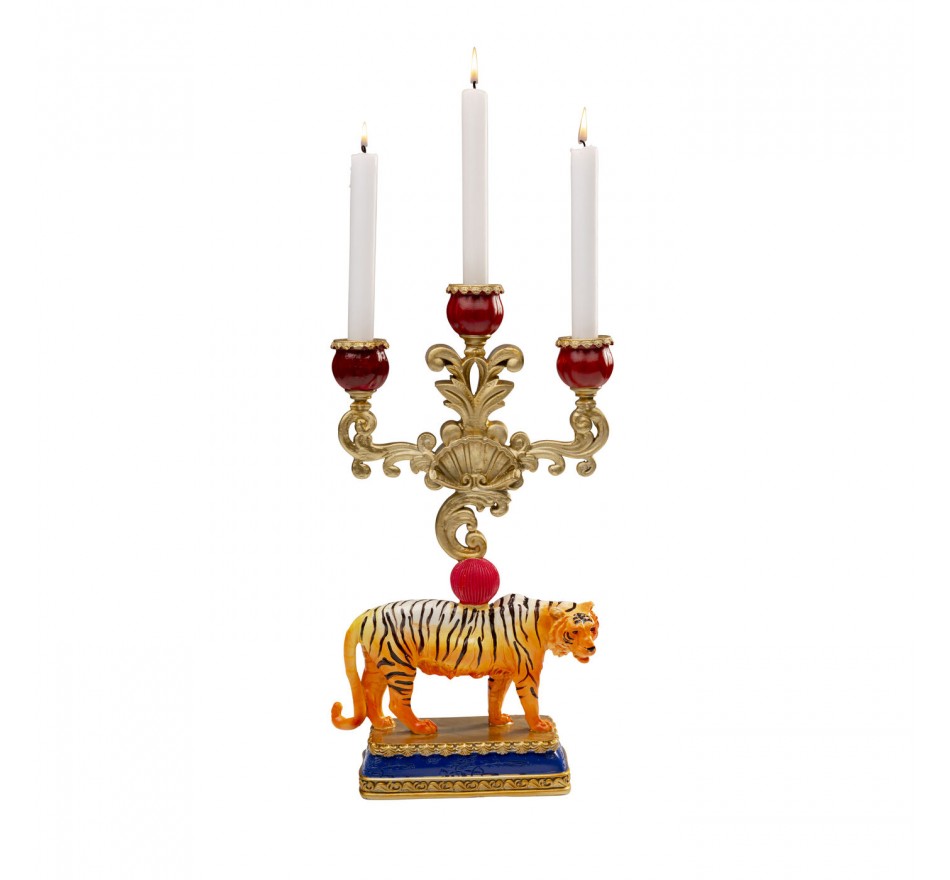 Candle Holder tiger 43cm Kare Design