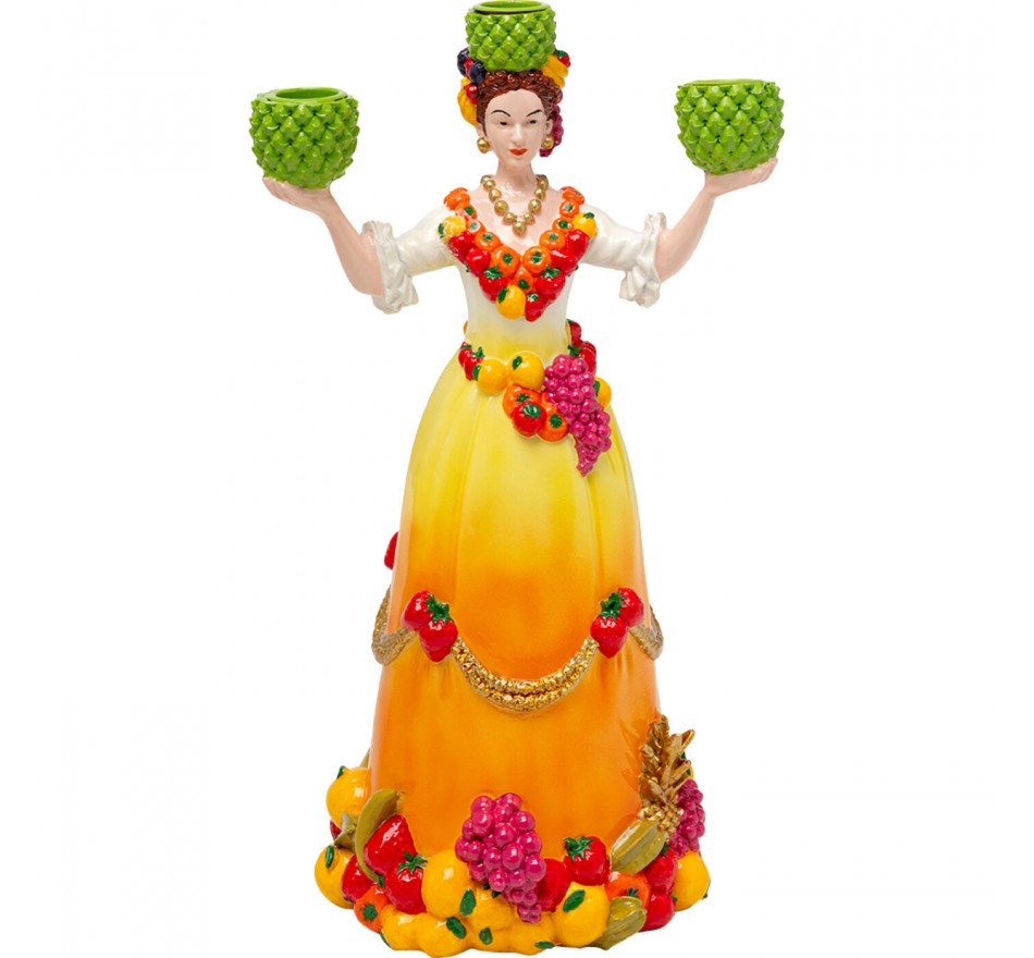 Kandelaar ananas vrouw 36cm Kare Design