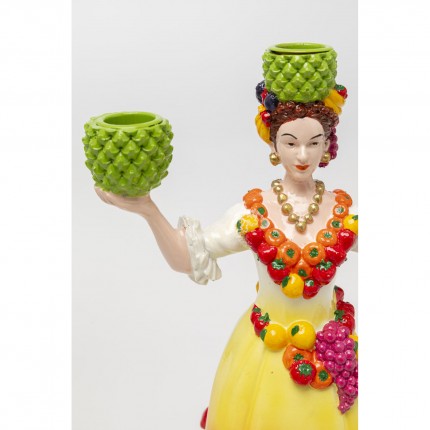 Kandelaar ananas vrouw 36cm Kare Design