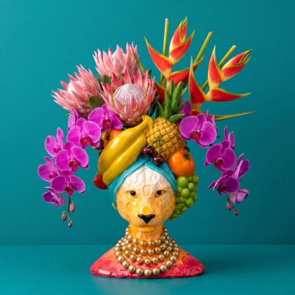 Vase fruity feline 28cm Kare Design