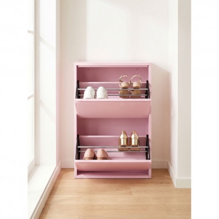 Shoe Rack Caruso Double pink Kare Design